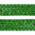Тесьма с пайетками D4, шир. 35 мм/уп. 25+/-1 м, цвет зелёный - купить в Вологде. Цена: 1 308.30 руб.