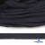 Шнур плетеный d-8 мм плоский, 70% хлопок 30% полиэстер, уп.85+/-1 м, цв.1010-т.синий - купить в Вологде. Цена: 735 руб.