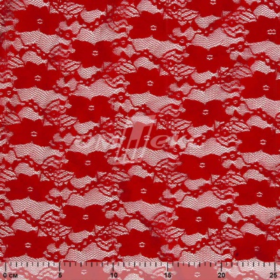 Кружевное полотно стрейч 15A61/RED, 100 гр/м2, шир.150см - купить в Вологде. Цена 1 580.95 руб.