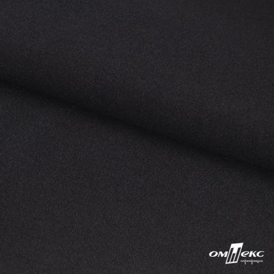 Трикотажное полотно "Монне" 100% полиэстр, 152см, 350 г/м2, чёрный, м - купить в Вологде. Цена 385 руб.