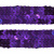 Тесьма с пайетками 12, шир. 20 мм/уп. 25+/-1 м, цвет фиолет - купить в Вологде. Цена: 778.19 руб.