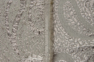 Ткань костюмная жаккард, 135 гр/м2, шир.150см, цвет белый№19 - купить в Вологде. Цена 441.94 руб.