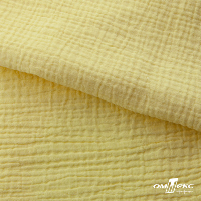 Ткань Муслин, 100% хлопок, 125 гр/м2, шир. 135 см (12-0824) цв.лимон нюд - купить в Вологде. Цена 337.25 руб.