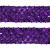 Тесьма с пайетками 12, шир. 35 мм/уп. 25+/-1 м, цвет фиолет - купить в Вологде. Цена: 1 308.30 руб.