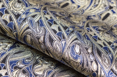 Ткань костюмная жаккард, 135 гр/м2, шир.150см, цвет синий№18 - купить в Вологде. Цена 441.95 руб.