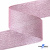 Лента парча 3341, шир. 38 мм/уп. 33+/-0,5 м, цвет розовый-серебро - купить в Вологде. Цена: 185.07 руб.