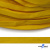 Шнур плетеный (плоский) d-12 мм, (уп.90+/-1м), 100% полиэстер, цв.269 - жёлтый - купить в Вологде. Цена: 8.62 руб.