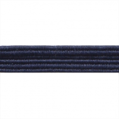 Резиновые нити с текстильным покрытием, шир. 6 мм ( упак.30 м/уп), цв.- 117-т.синий - купить в Вологде. Цена: 152.05 руб.