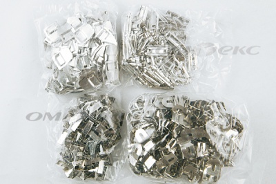 Крючки брючные 4 шипа "Стром" 144 шт. никель - купить в Вологде. Цена: 383.97 руб.