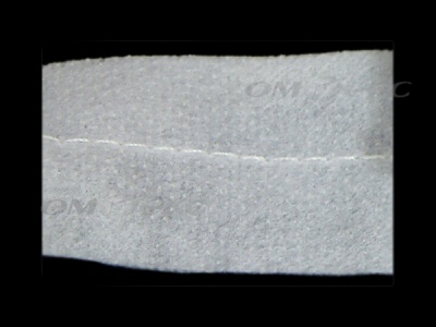 WS7225-прокладочная лента усиленная швом для подгиба 30мм-белая (50м) - купить в Вологде. Цена: 16.71 руб.