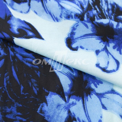 Плательная ткань "Фламенко" 19.1, 80 гр/м2, шир.150 см, принт растительный - купить в Вологде. Цена 243.96 руб.
