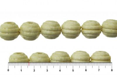 0309-Бусины деревянные "ОмТекс", 16 мм, упак.50+/-3шт, цв.035-белый - купить в Вологде. Цена: 62.22 руб.