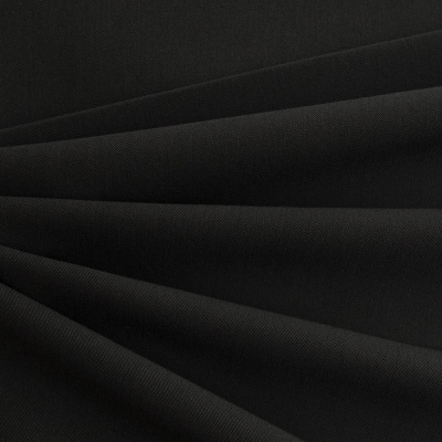 Костюмная ткань с вискозой "Меган", 210 гр/м2, шир.150см, цвет чёрный - купить в Вологде. Цена 378.55 руб.