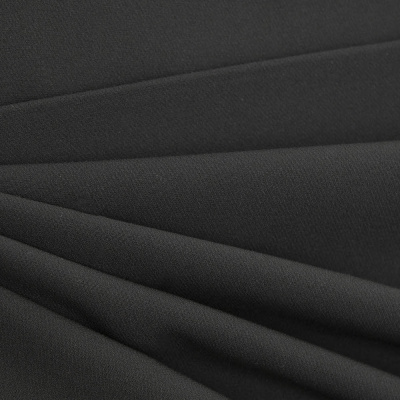 Костюмная ткань "Элис", 200 гр/м2, шир.150см, цвет чёрный - купить в Вологде. Цена 306.20 руб.
