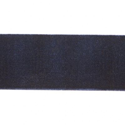 Лента бархатная нейлон, шир.25 мм, (упак. 45,7м), цв.180-т.синий - купить в Вологде. Цена: 800.84 руб.