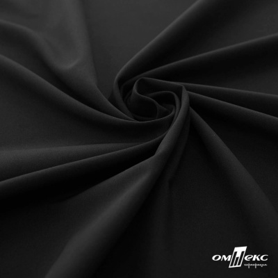 Плательная ткань "Невада", 120 гр/м2, шир.150 см, цвет чёрный - купить в Вологде. Цена 254.22 руб.