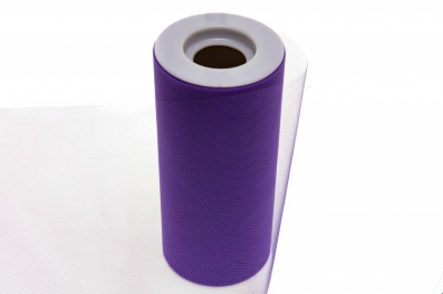 Фатин в шпульках 16-85, 10 гр/м2, шир. 15 см (в нам. 25+/-1 м), цвет фиолетовый - купить в Вологде. Цена: 100.69 руб.