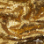 Трикотажное полотно, Сетка с пайетками,188 гр/м2, шир.140 см, цв.-тем.золото (#51) - купить в Вологде. Цена 505.15 руб.