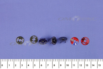 Кнопки магнитные МКМ-02, диам. 18 мм, чёрный никель - купить в Вологде. Цена: 14.49 руб.