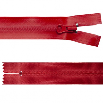 Молния водонепроницаемая PVC Т-7, 20 см, неразъемная, цвет (820)-красный - купить в Вологде. Цена: 21.56 руб.