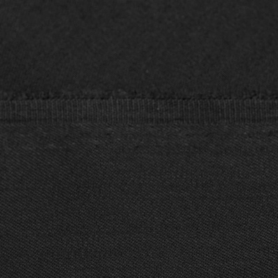 Костюмная ткань с вискозой "Рошель", 250 гр/м2, шир.150см, цвет чёрный - купить в Вологде. Цена 438.12 руб.