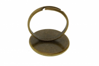 Заготовка для рукоделия металлическая фигурная для кольца 15мм - купить в Вологде. Цена: 7.44 руб.