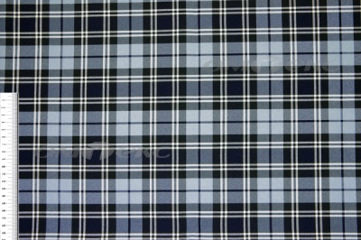 Ткань костюмная клетка Т7274 2004, 220 гр/м2, шир.150см, цвет т.синий/гол/бел - купить в Вологде. Цена 