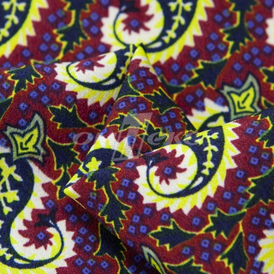 Плательная ткань "Фламенко" 14.1, 80 гр/м2, шир.150 см, принт огурцы - купить в Вологде. Цена 241.49 руб.