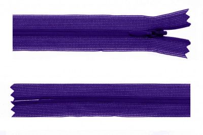 Молния потайная Т3 866, 50 см, капрон, цвет фиолетовый - купить в Вологде. Цена: 8.62 руб.