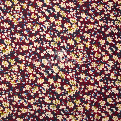 Плательная ткань "Софи" 5.1, 75 гр/м2, шир.150 см, принт растительный - купить в Вологде. Цена 243.96 руб.