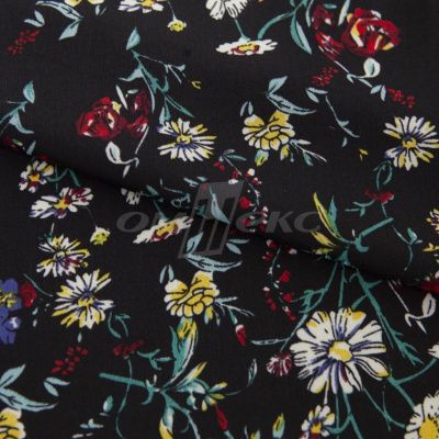 Плательная ткань "Фламенко" 6.2, 80 гр/м2, шир.150 см, принт растительный - купить в Вологде. Цена 239.03 руб.