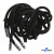 Шнурки #107-05, круглые 130 см, декор.наконечник, цв.чёрный - купить в Вологде. Цена: 22.56 руб.