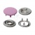 Кнопка рубашечная (закрытая) 9,5мм - эмаль, цв.003 - розовый - купить в Вологде. Цена: 5.74 руб.