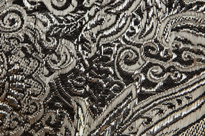 Ткань костюмная жаккард №11, 140 гр/м2, шир.150см, цвет тем.серебро - купить в Вологде. Цена 383.29 руб.
