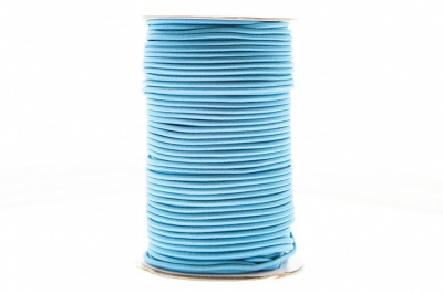 0370-1301-Шнур эластичный 3 мм, (уп.100+/-1м), цв.168 - голубой - купить в Вологде. Цена: 459.62 руб.