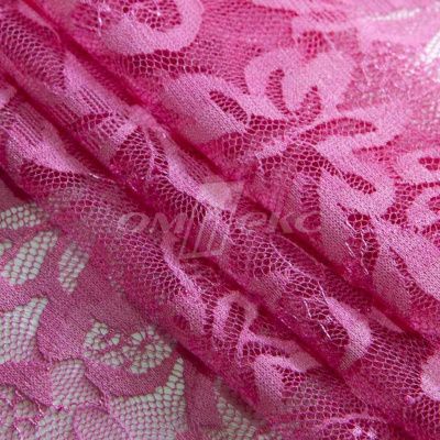 Кружевное полотно стрейч XD-WINE, 100 гр/м2, шир.150см, цвет розовый - купить в Вологде. Цена 1 869.99 руб.