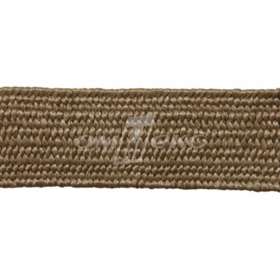 Тесьма отделочная полипропиленовая плетеная эластичная #2, шир. 40мм, цв.- соломенный - купить в Вологде. Цена: 50.99 руб.