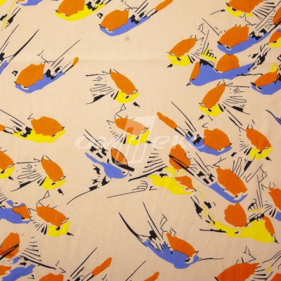 Плательная ткань "Софи" 14.1, 75 гр/м2, шир.150 см, принт птицы - купить в Вологде. Цена 241.49 руб.