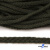 Шнур плетеный d-6 мм круглый, 70% хлопок 30% полиэстер, уп.90+/-1 м, цв.1075-хаки - купить в Вологде. Цена: 588 руб.