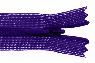 Молния потайная Т3 866, 20 см, капрон, цвет фиолетовый - купить в Вологде. Цена: 5.27 руб.