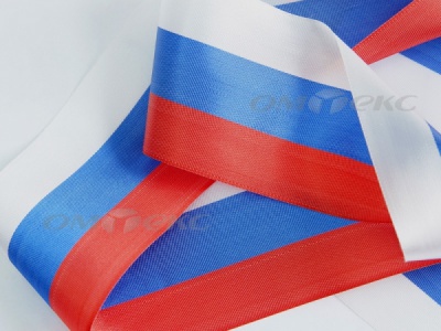 Лента "Российский флаг" с2744, шир. 8 мм (50 м) - купить в Вологде. Цена: 7.14 руб.