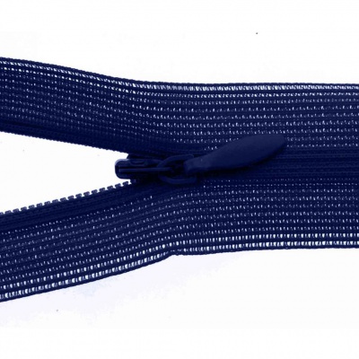 Молния потайная Т3 919, 60 см, капрон, цвет т.синий - купить в Вологде. Цена: 10.13 руб.
