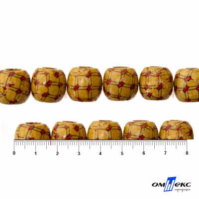 0189-Бусины деревянные "ОмТекс", 17 мм, упак.50+/-3шт - купить в Вологде. Цена: 83.66 руб.