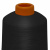 Нитки текстурированные кручёные, намот. 15 000 м, цвет чёрный - купить в Вологде. Цена: 239.66 руб.