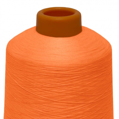 Нитки текстурированные некручёные 457, намот. 15 000 м, цвет оранжевый - купить в Вологде. Цена: 204.10 руб.