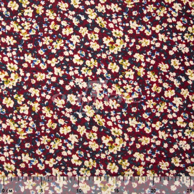 Плательная ткань "Софи" 5.1, 75 гр/м2, шир.150 см, принт растительный - купить в Вологде. Цена 243.96 руб.