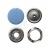 Кнопка рубашечная (закрытая) 9,5мм - эмаль, цв.182 - св.голубой - купить в Вологде. Цена: 5.74 руб.