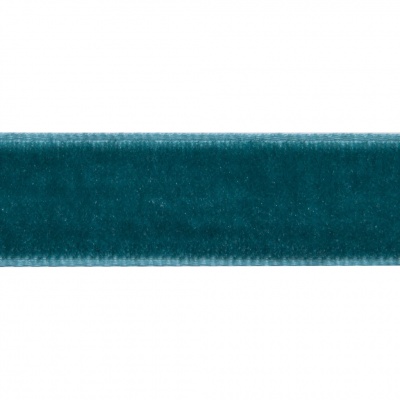 Лента бархатная нейлон, шир.12 мм, (упак. 45,7м), цв.65-изумруд - купить в Вологде. Цена: 392 руб.