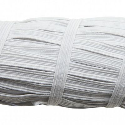 Резинка продежка С-67, шир. 7 мм (20 шт/10 м), цвет белый - купить в Вологде. Цена: 1 296.24 руб.