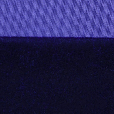 Бархат стрейч №14, 240 гр/м2, шир.160 см, (2,6 м/кг), цвет т.синий - купить в Вологде. Цена 748.44 руб.